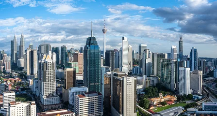 Zelfklevend Fotobehang city skyline in kuala lumpur © THINK b