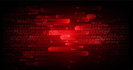 red cyber circuit future technology concept background