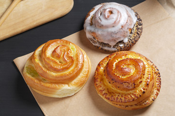 Different fresh pastries