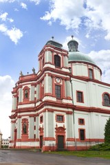Fototapeta na wymiar Basilica in Jablonne v Podjestedi, Czech Republic