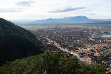 aerial view of old city