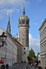 Fototapeta na wymiar Schloßkirche in Wittenberg