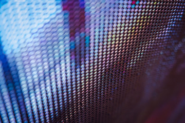 CloseUp LED blurred screen. LED soft focus background. abstract background ideal for design.