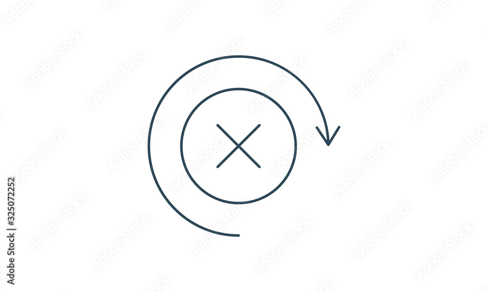 Poster close icon for delete, cancel, or exit functions