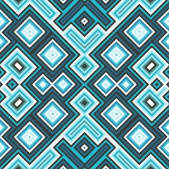 Modern bright geometric seamless pattern. Imposing colorful infinite backdrop