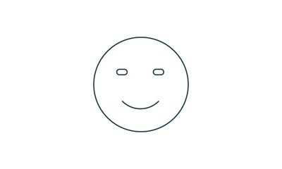 Emoji smile icon for emotions and expressions