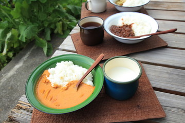 お外でカレー食べよう