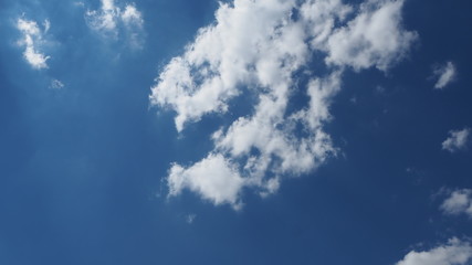 Fototapeta premium blue sky with white clouds