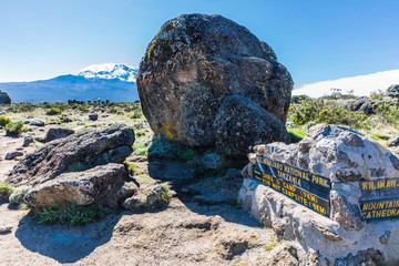 View from the Lemosho trail, the most scenic trail on mount Kilimanjaro, Tanzania