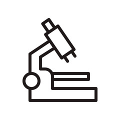 Microscope icon in trendy outline style design. Vector graphic illustration. Microscope icon for website design, logo, and ui. Editable vector stroke. EPS 10.