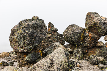 View from the Lemosho trail, the most scenic trail on mount Kilimanjaro, Tanzania