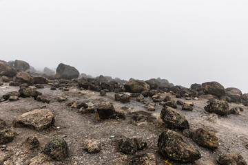 View from the Lemosho trail, the most scenic trail on mount Kilimanjaro, Tanzania