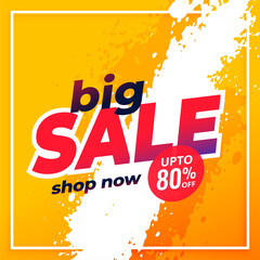 big sale shopping disount template banner design