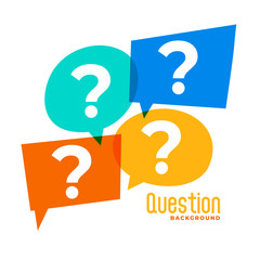 question mark sign in speech bubble style