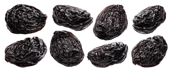 Fototapeta Prunes isolated on white background with clipping path obraz