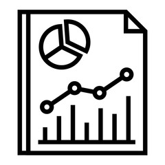 Analytics icon. Statistics, Data Infographics symbol. Growth charts and graphs for business performance indicators. Sales, Marketing Reports illustration.