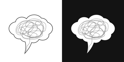 Depression concept icon