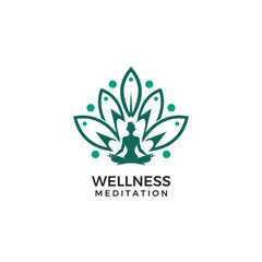 Logo for wellness yoga