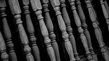 old tile roof with red tiles