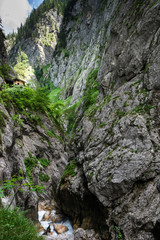 Cute bavarian hut in the middle of the mountains