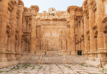 Baalbek, Lebanon - place of two of the largest and grandest Roman temple ruins, the Unesco World Heritage Site of Baalbek is a main attractions of Lebanon. Here in particular the Temple of Bacchus