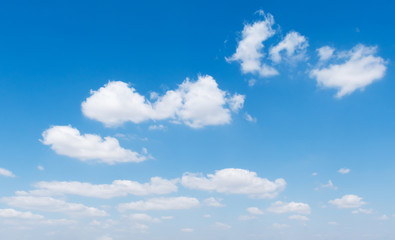 blue sky with white cloud background nature view