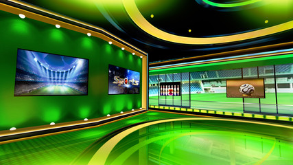 Obraz na płótnie Canvas Sports 3D rendering background is perfect for any type of news or information presentation