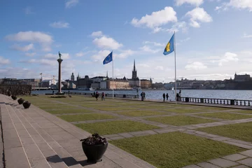 Fototapeten Stockholm Stockholm Town City hall a sunny winter day  © Hans Baath