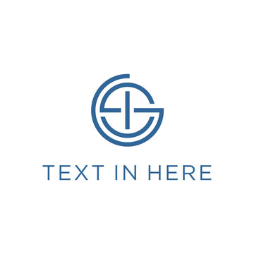 initial SIG logo design, GSI letter vector illustration