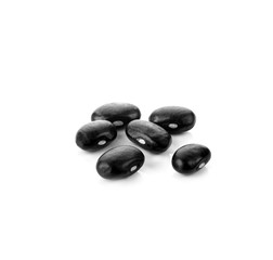 Fototapeta na wymiar Black beans on white background