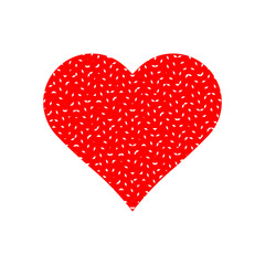 Obraz na płótnie Canvas Red heart symbol vector isolated on white background.