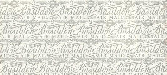Luftpost airmail Umschlag envelope inside innen Innenseite Design Muster Pattern Monacco vintage...