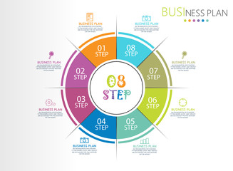 vector illustration Can be used for process, presentations, layout, banner,info graph 