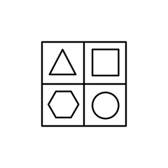 cylindrical, geometric, figure, shapes, maths line illustration icon on white ba