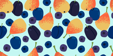 fruity berry mix pattern © Natalia Iashnova