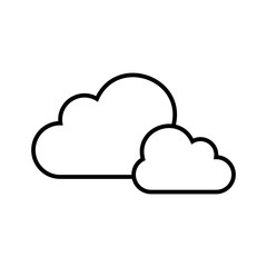 Cloud line icon, concept sign, outline vector illustration, linear symbol.