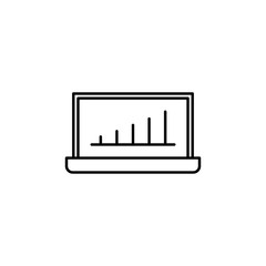 business, board line illustration icon on white background