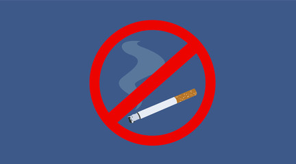 Vector isolated Forbidden Smoking Sign