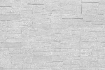 White or Grey Brick Stone vintage Wall Concrete Cement horizontal architecture , construction for hight Quality artwork design rough surface wallpaper background texture.
