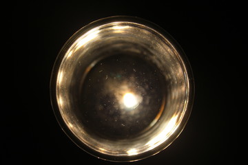 view of water in glass