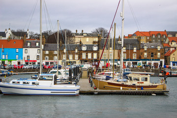 Anstruther harbour on a winter's day