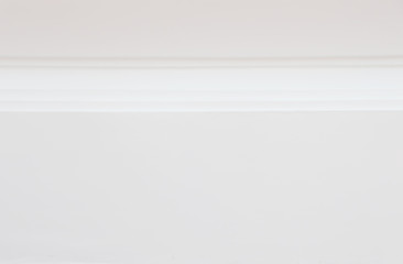 Abstract 3D horizontal design of architecture paint White bright wall paper ,Cement wall space for  background texture closeup.