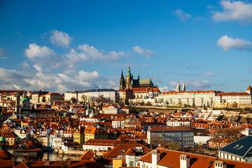 Fototapeta premium panoramic view of prague