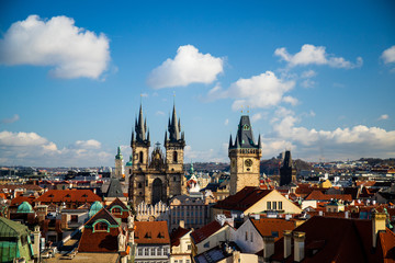 Fototapeta premium kościół Najświętszej Marii Panny przed tynem w pradze