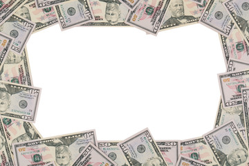 Frame of dollars