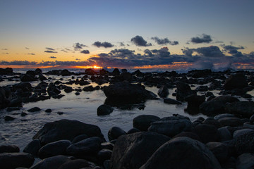 Fototapeta na wymiar Sonnenuntergang auf La Gomera