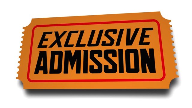 Exclusive Admission Ticket VIP Pass Special Limited Access 3d Animation