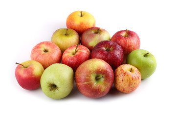 Different color apples