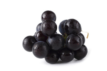 Wine grape isolated on white