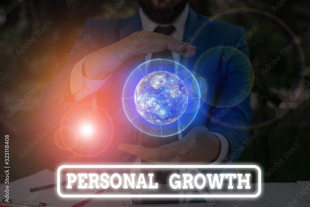 Poster conceptual hand writing showing personal growth. concept meaning ongoing process of understanding an